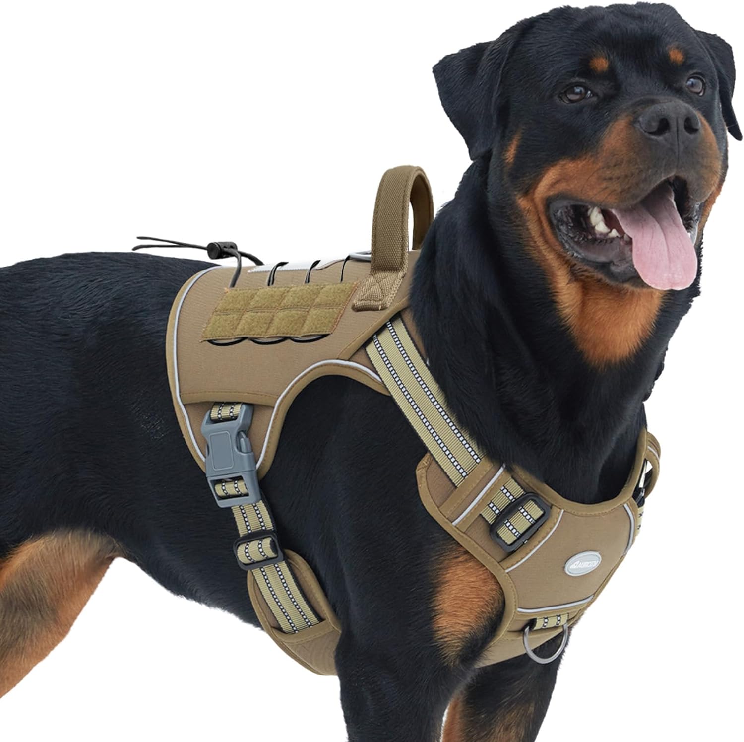 FIVEWOODY Tactical Dog Harness — No-Pull Adjustable Training Vest
