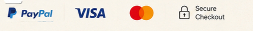 Secure payments with PayPal, Visa, Mastercard and secure checkout